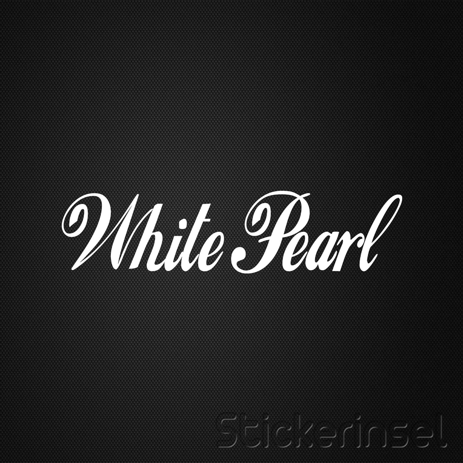 Konturgeschnittener Aufkleber White Pearl