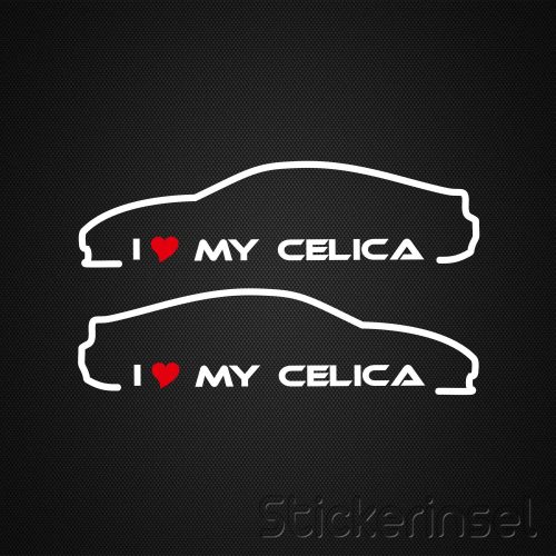 Stickerinsel_Autoaufkleber Silhouette Toyota Celica T23