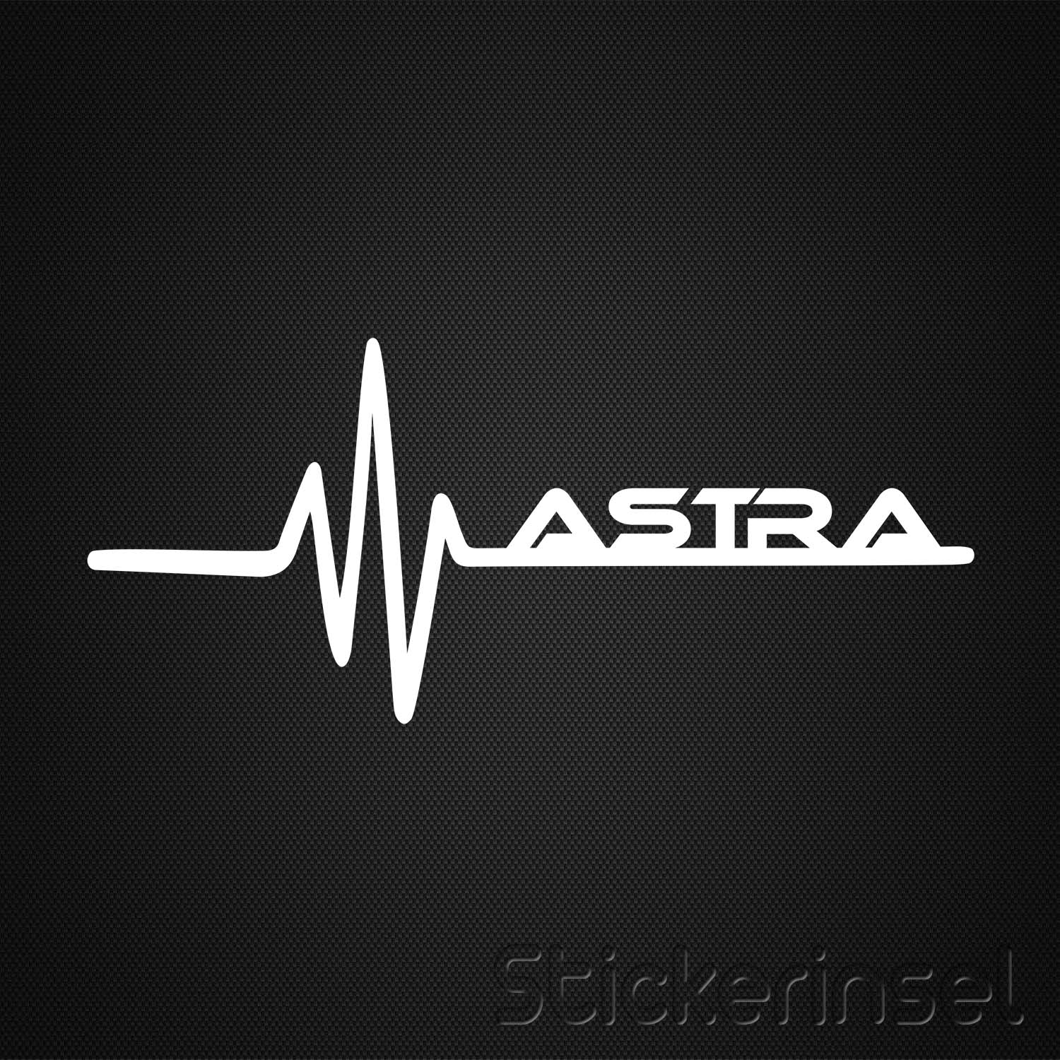 Heartbeat Astra » Stickerinsel - Autoaufkleber und